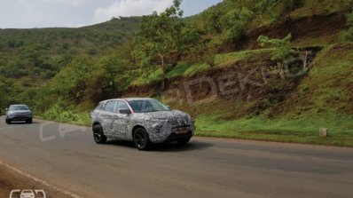 Tata H5X spied in production guise front