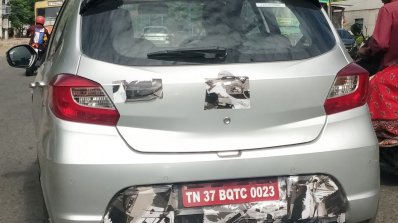 Tata Tiago JTP rear close spy shot IAB
