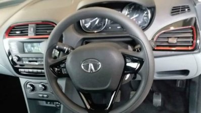 Tata Tigor Buzz white dashboard driver side