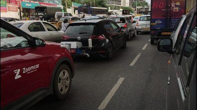 VW Golf GTD rear three quarters spy shot India