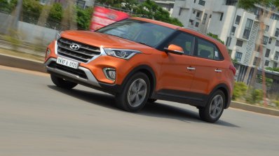 2018 Hyundai Creta facelift review front three quarters motion tilt