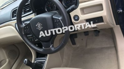 2018 Maruti Caiz (facelift) interior spy shot clear