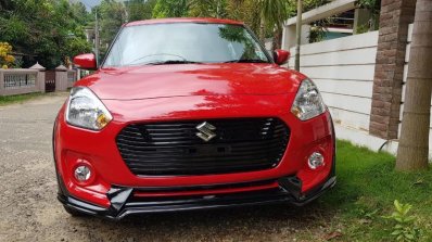 2018 Maruti Swift with black body kit front