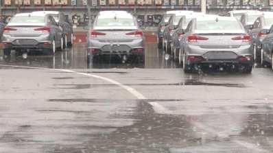 2019 Hyundai Elantra (facelift) rear spy shot