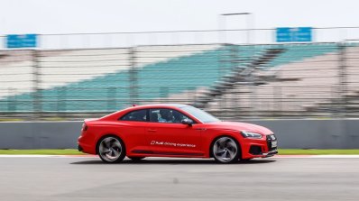 Audi RS5 track drive action shot side