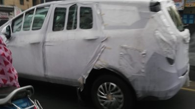 Mahindra Marazzo rear three quarters spyshot