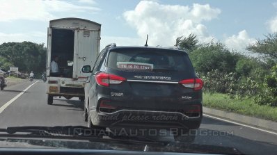 Mahindra Rexton (G4 SsangYong Rexton spy shot rear