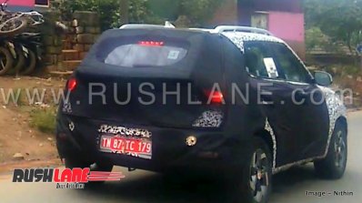 hyundai a cuv spy images india rear three quarters 4c75