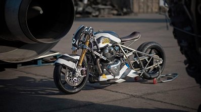 Custom Royal Enfield 650 Lockstock Dragster Left S