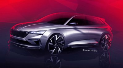 Skoda Vision Rs Teaser Images Front Three Quarters
