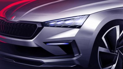 Skoda Vision Rs Teaser Images Headlight