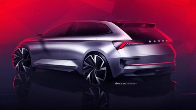 Skoda Vision Rs Teaser Images Rear Three Quarters
