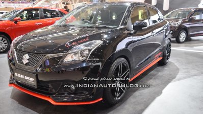 Baleno Suzuki Sport front three quarters at GIIAS 2018