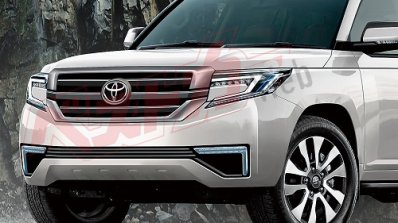 Next-gen Toyota Land Cruiser front fascia rendering