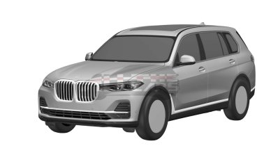 Production BMW X7 front three quarters patent image