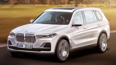 Production BMW X7 front three quarters rendering