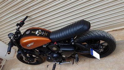 Royal Enfield Chief Bratrod café racer top view