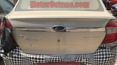 2018 Ford Aspire Facelift Spy Image Rear