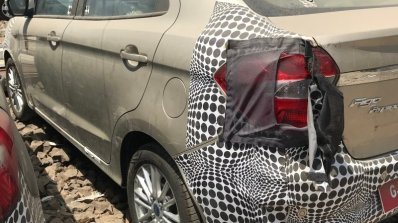 2018 Ford Aspire Facelift Spy Image Rear Three Qua