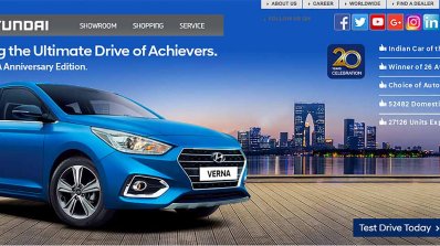 Hyundai Verna Anniversary Edition Front Three Quar