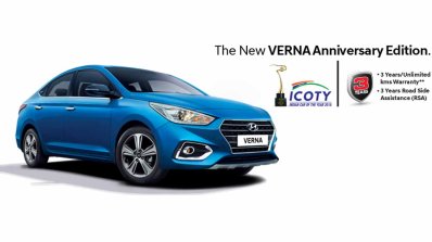 Hyundai Verna Anniversary Edition Front Three Quar