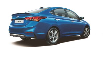 Hyundai Verna Anniversary Edition Rear Three Quart