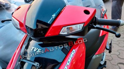 Tvs Ntorq 125 Metallic Red Front Section