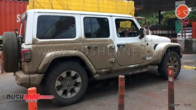 Jeep Wrangler Unlimited Spy Photo India