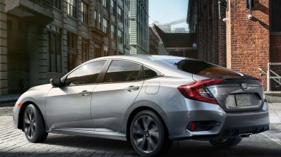 India Bound 2019 Honda Civic Images Rear Three Qua