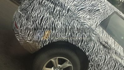 Tata Harrier Spy Image Rear Alloy Wheel Led Tailla