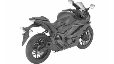 2019 Yamaha Yzf R3 Patent Images Rear Three Quarte