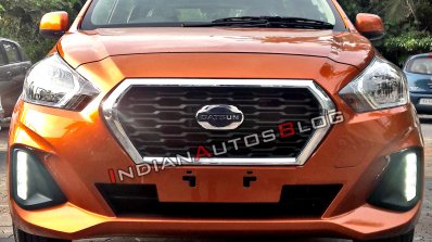 2018 Datsun Go Facelift Front Spy Shot Indiia