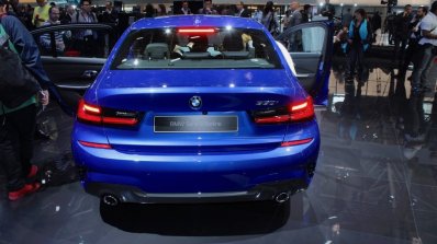 2019 Bmw 3 Series Blue Rear At 2018 Paris Motor Sh