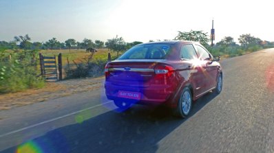 2018 Ford Aspire Facelift Review Action Image Rear