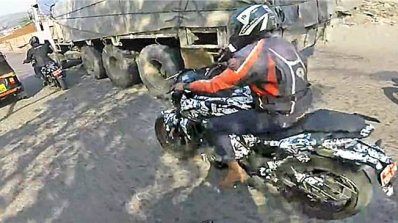 Bajaj Dominar 400 Facelift Spied Testing