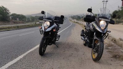 Suzuki V Strom 650 Xt Review Still Shots Yellow An