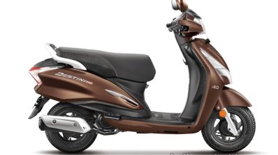 Hero Destini Launched In India Chestnut Bronze Rig