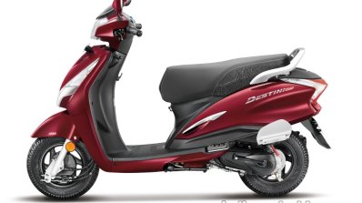 Hero Destini Launched In India Noble Red Left Side