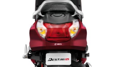 Hero Destini Launched In India Noble Red Rear