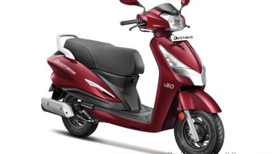 Hero Destini Launched In India Noble Red Right Fro