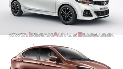 Tata Tigor Jtp Vs Tata Tigor Front Three Quarters