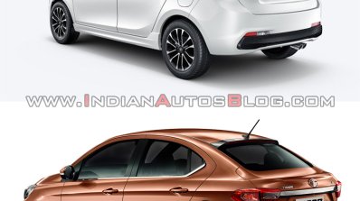 Tata Tigor Jtp Vs Tata Tigor Rear Three Quarters