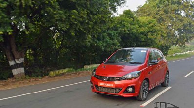 Tata Tiago Jtp Review Images Front Three Quarters