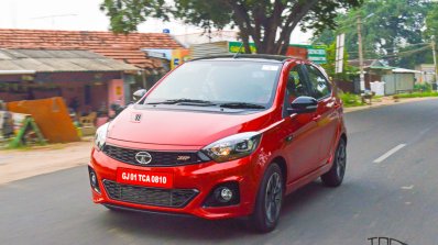 Tata Tiago Jtp Review Images Front Three Quarters