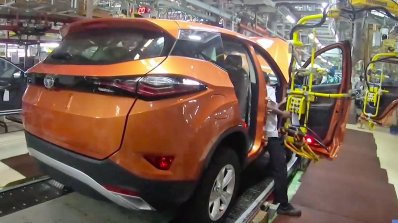 Tata Harrier Production Pune Assembly Rear Three Q
