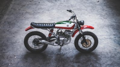 Yamaha Rx100 Modified Scrambler Right Side