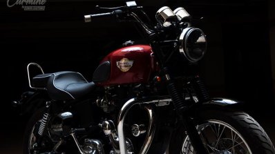 Royal Enfield Electra Carmine By Eimor Customs Fro