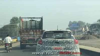 Mahindra S201 Spy Image Rear Taillight Spoiler 2