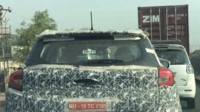 Mahindra S201 Spy Image Rear Taillight Spoiler