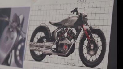 Royal Enfield Kx Bobber Concept Sketch